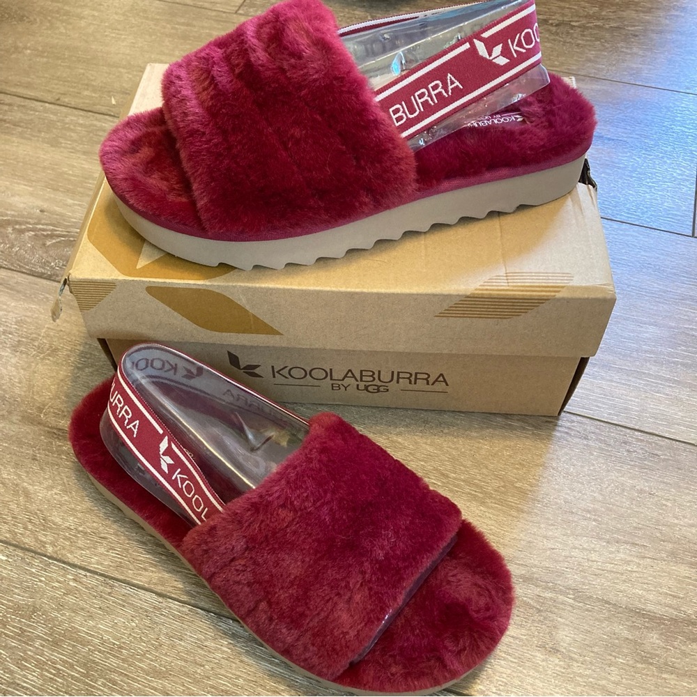 Koolaburra by Ugg Women’s Rhubarb Fuzzy Slip-Ons